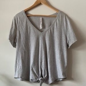 Lulu Lemon Cropped V-Neck Tee